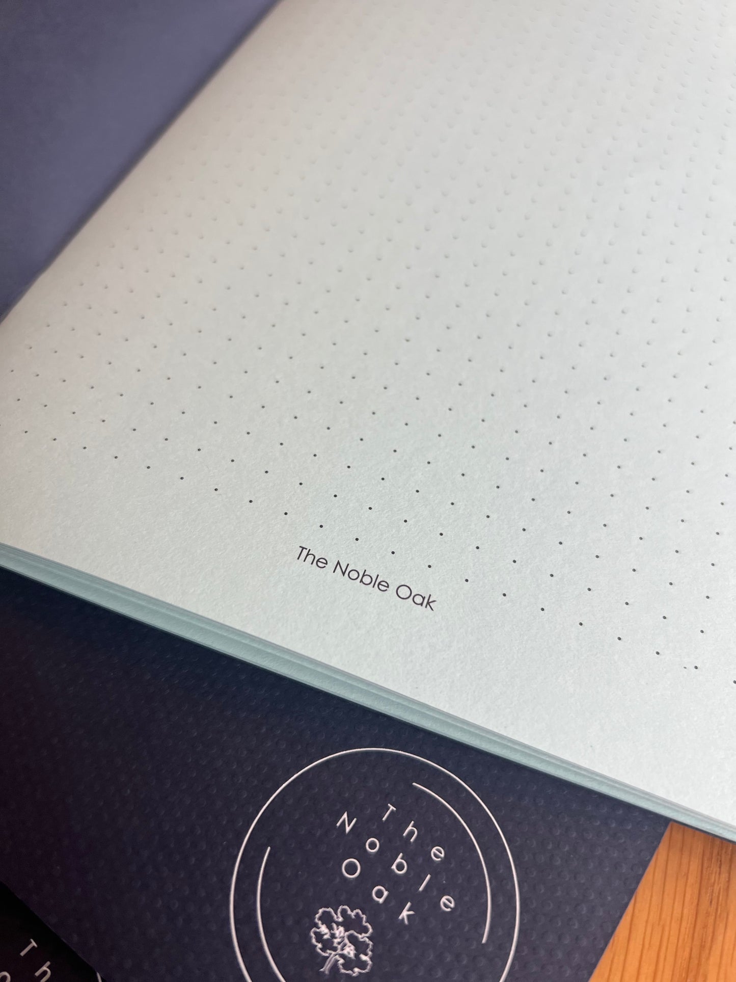 Classic Oak Notebook designed for neurodiversity in Ice Blue